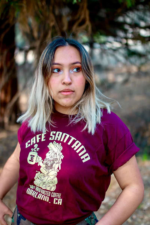 Short Sleeve Burgundy T-Shirt